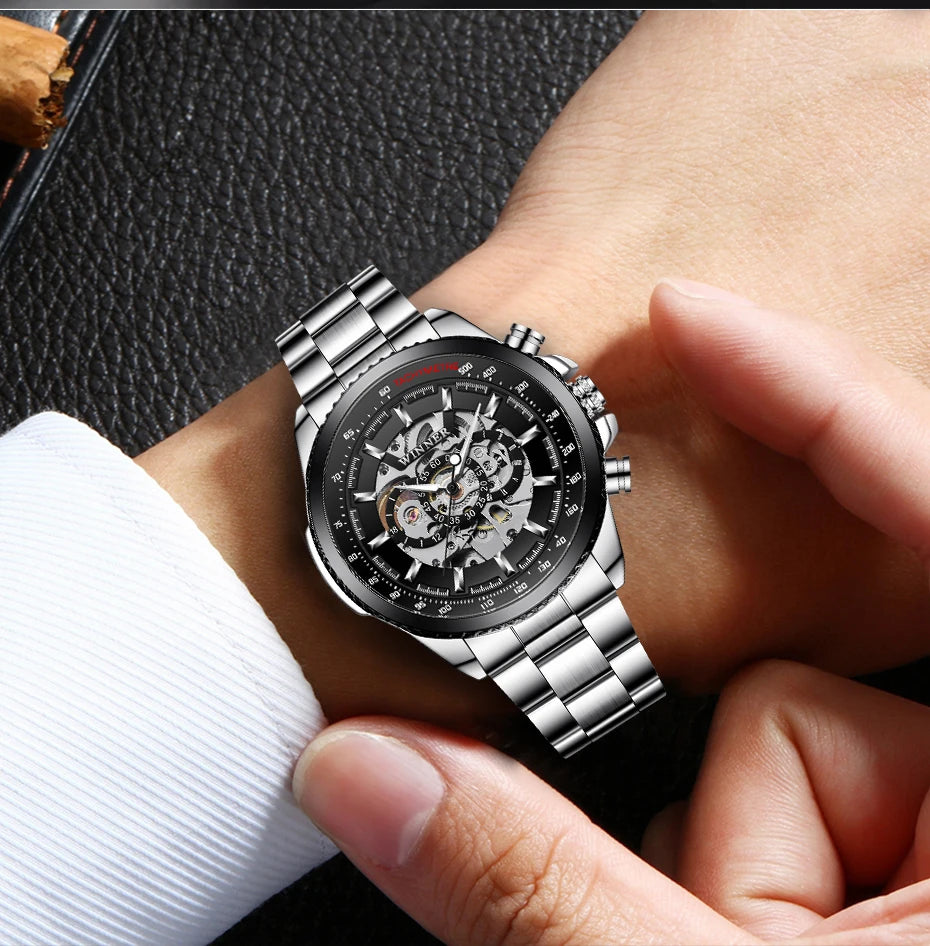 Bezel Golden Montre Homme Wrist Watch