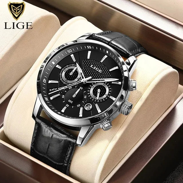 LIGE Relogio Masculino Quartz Watch Men's Waterproof Watch