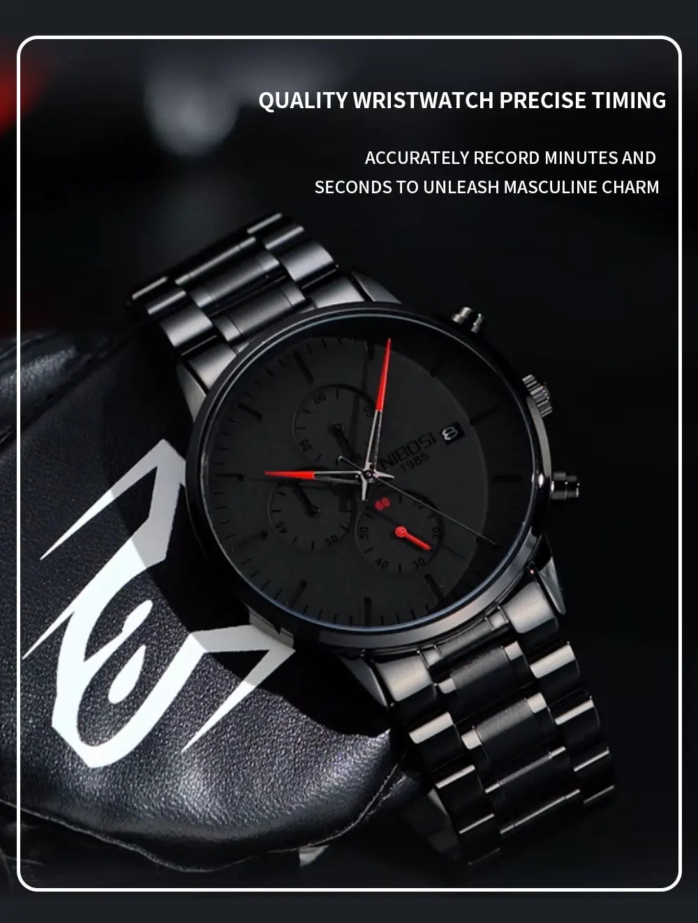 NIBOSI Relogio Masculino Waterproof Chronograph Wrist Watch