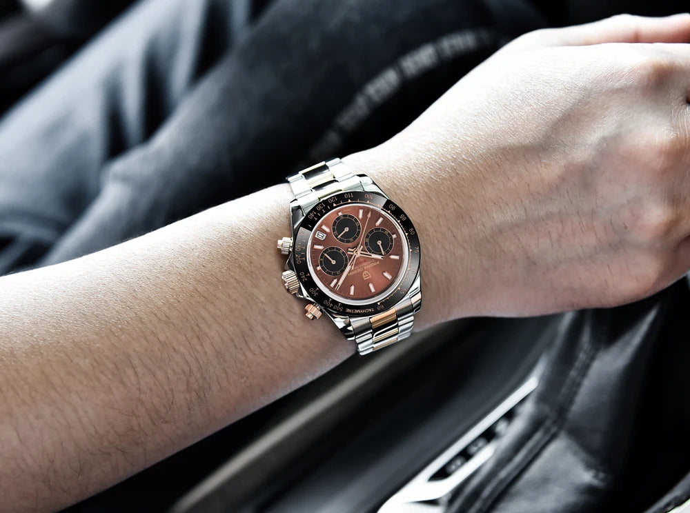 PAGANI DESIGN Reloj Hombre Quartz Chronograph Watch For Men