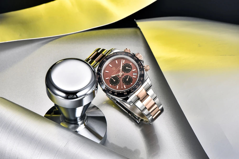 PAGANI DESIGN Reloj Hombre Quartz Chronograph Watch For Men