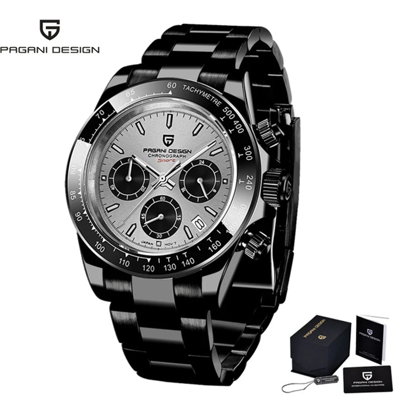 PAGANI DESIGN Reloj Hombre Quartz Chronograph Watch For Men