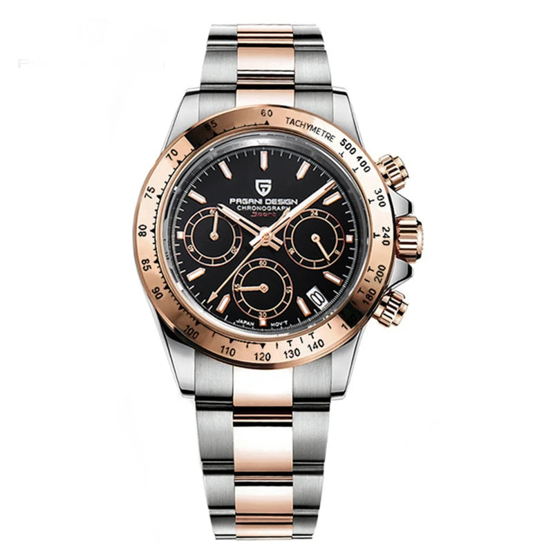 PAGANI DESIGN Reloj Hombre Quartz Chronograph Watch For Men