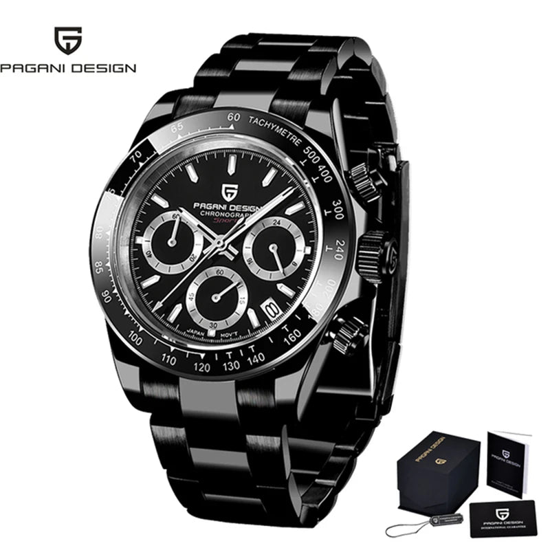 PAGANI DESIGN Reloj Hombre Quartz Chronograph Watch For Men