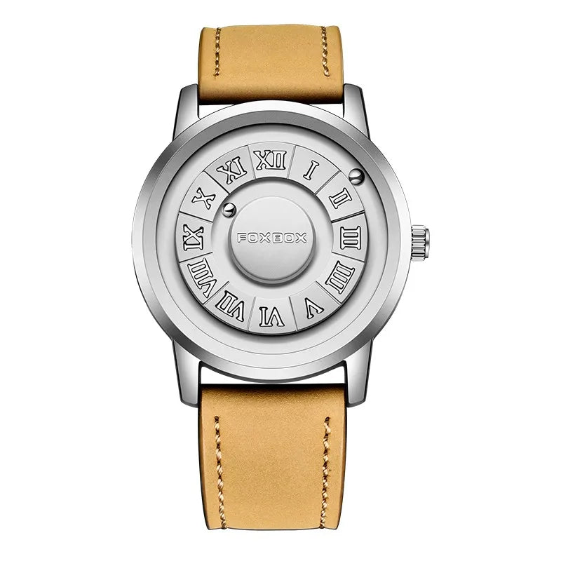 FOXBOX Relogio Masculino Genuine Leather Men's Watch
