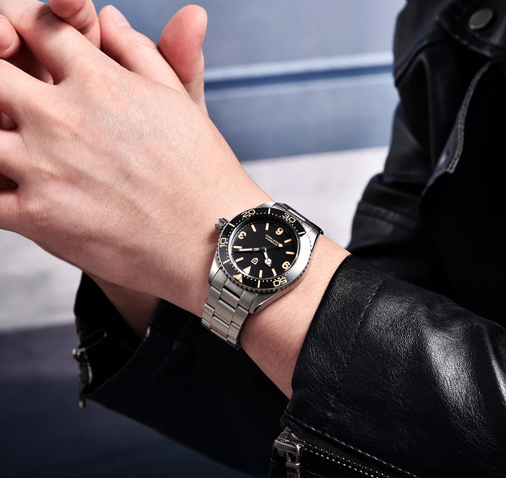 PAGANI DESIGN NH35 Mechanical Ceramic Bezel Wrist Watch