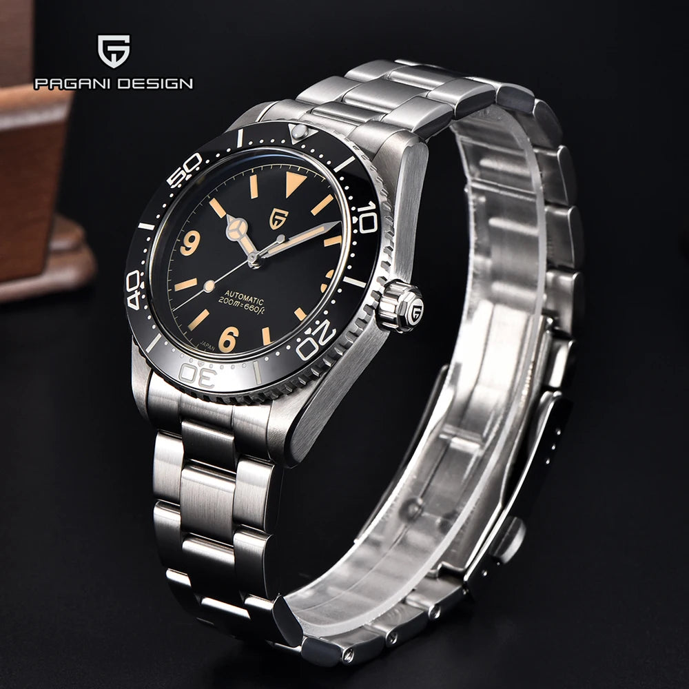 PAGANI DESIGN NH35 Mechanical Ceramic Bezel Wrist Watch