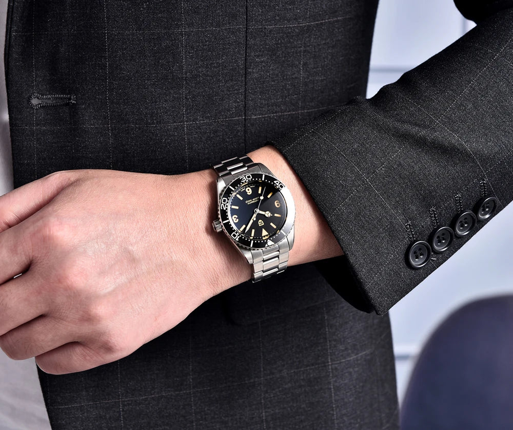 PAGANI DESIGN NH35 Mechanical Ceramic Bezel Wrist Watch