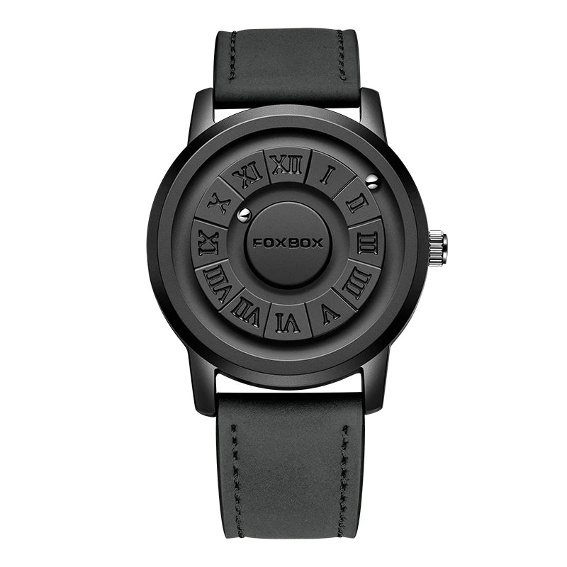 FOXBOX Relogio Masculino Genuine Leather Men's Watch