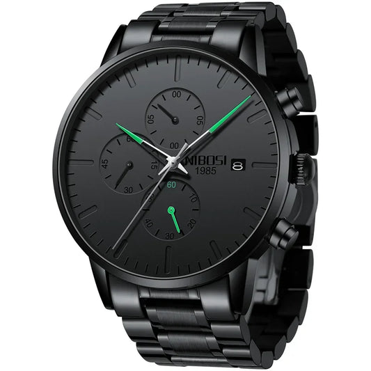 NIBOSI Relogio Masculino Waterproof Chronograph Wrist Watch