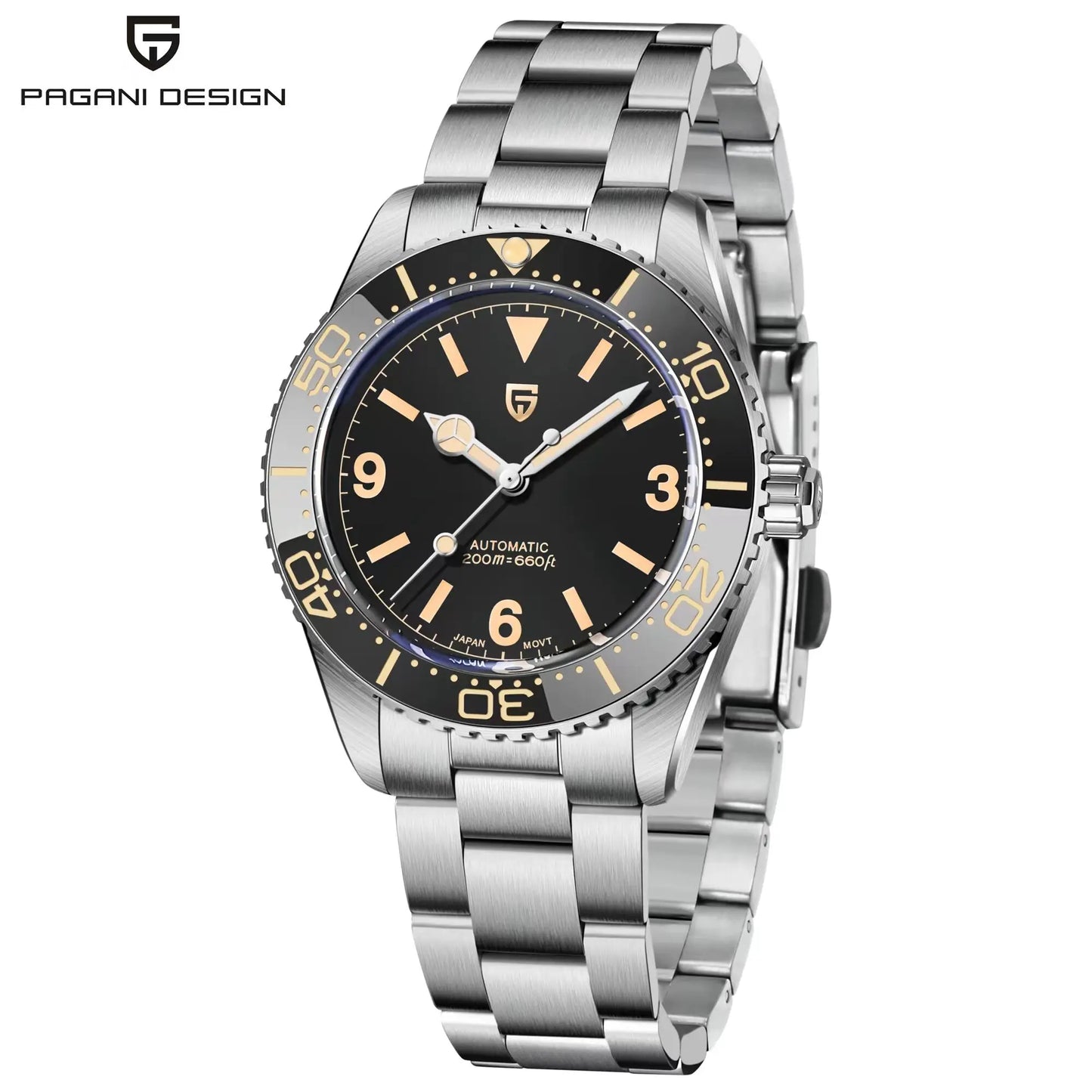 PAGANI DESIGN NH35 Mechanical Ceramic Bezel Wrist Watch