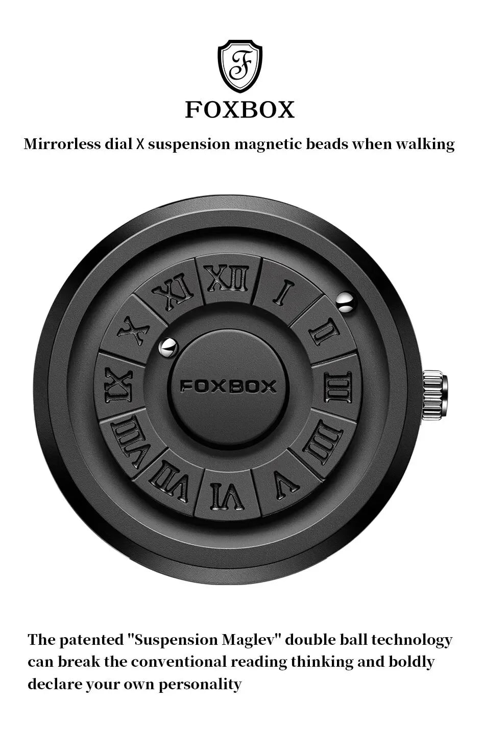 FOXBOX Relogio Masculino Genuine Leather Men's Watch